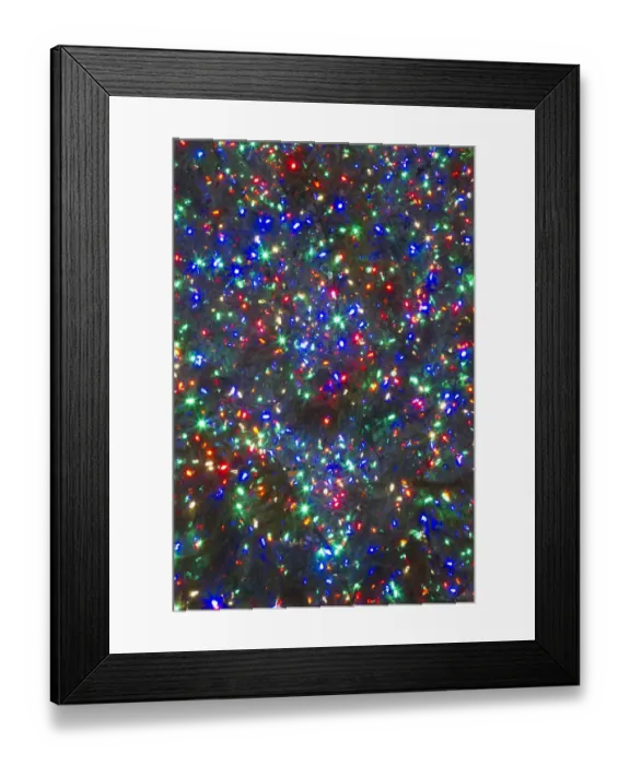 Framed Print : Christmas lights, Portland, Oregon Framed Print : Christmas lights, Portland, Oregon