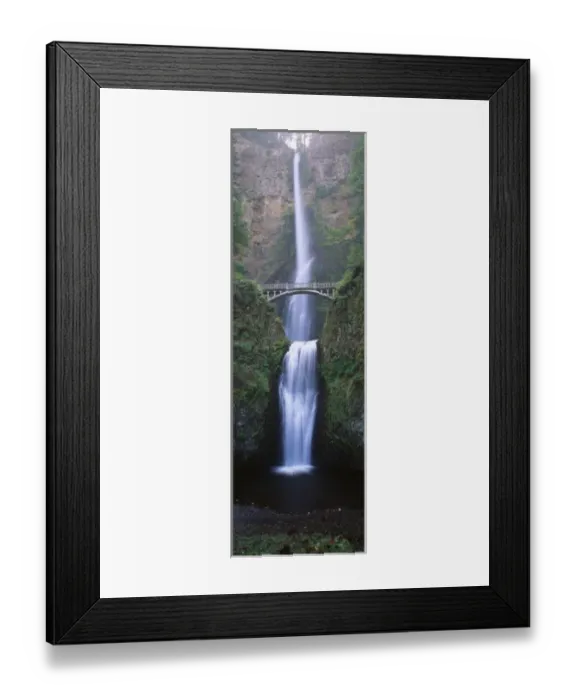 Framed Print : USA, Oregon, Columbia River George, View of Multnomah Falls Framed Print : USA, Oregon, Columbia River George, View of Multnomah Falls