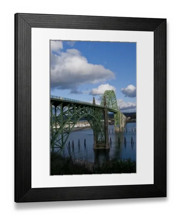 Framed Print : USA, Oregon, Newport, US 101 Bridge