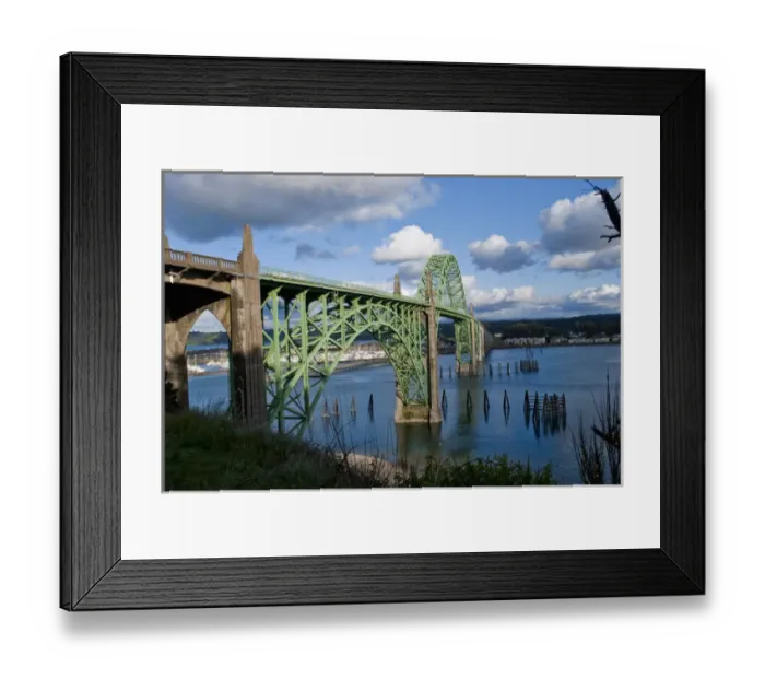 Framed Print : USA, Oregon, Newport, US 101 Bridge