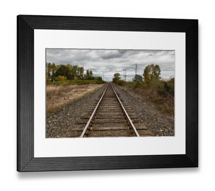 Framed Print : USA, Oregon, Brooks, railroad, Digital Composite, HDR Framed Print : USA, Oregon, Brooks, railroad, Digital Composite, HDR