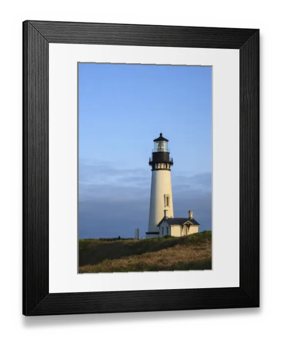 Framed Print : USA, Oregon, Newport, Yaquina Head, NLCS, the Yaquina Head Lighthouse