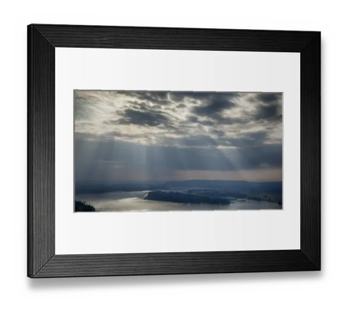 Framed Print : USA, Oregon, Columbia Gorge National Scenic Area, looking West from Crown Point, Digital Composite Framed Print : USA, Oregon, Columbia Gorge National Scenic Area, looking West from Crown Point, Digital Composite