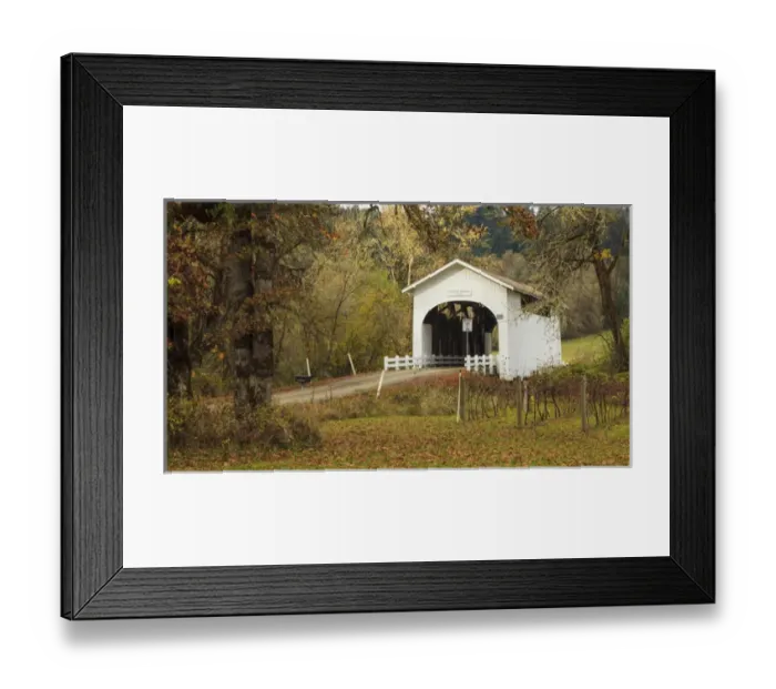 Framed Print : USA, Oregon, Kings Valley, Harris Bridge Framed Print : USA, Oregon, Kings Valley, Harris Bridge