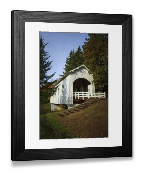 Framed Print : USA, Oregon, Pedee, Minnie Ritner Ruiter Wayside, Ritner Creek Bridge, covered bridge Framed Print : USA, Oregon, Pedee, Minnie Ritner Ruiter Wayside, Ritner Creek Bridge, covered bridge