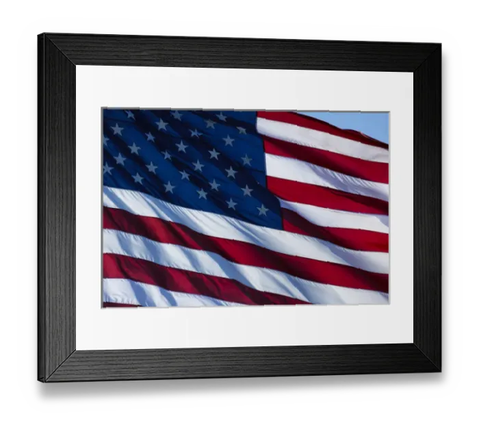 Framed Print : USA, Oregon, Hood River, US Flag at WaAM