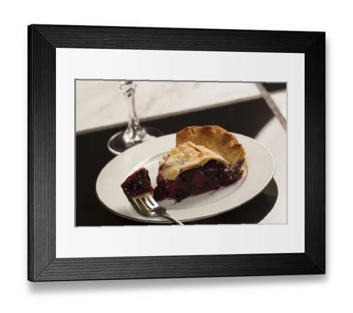 Framed Print : USA, Oregon, Keizer, blueberry  /  raspberry pie