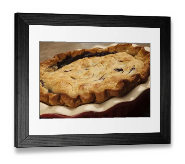 Framed Print : USA, Oregon, Keizer, blueberry / raspberry pie Framed Print : USA, Oregon, Keizer, blueberry / raspberry pie