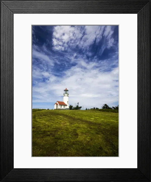 Framed Print : North America; USA Oregon; Cape Blanco Lighthouse on the Oregon Cpastline with clouds Framed Print : North America; USA Oregon; Cape Blanco Lighthouse on the Oregon Cpastline with clouds