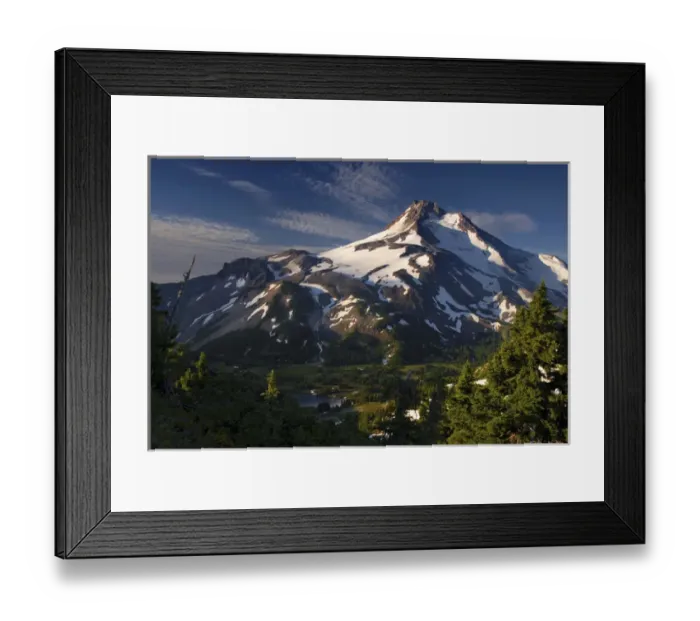 Framed Print : Mt. Jefferson at Sunrise, Mt. Jefferson Wilderness Framed Print : Mt. Jefferson at Sunrise, Mt. Jefferson Wilderness
