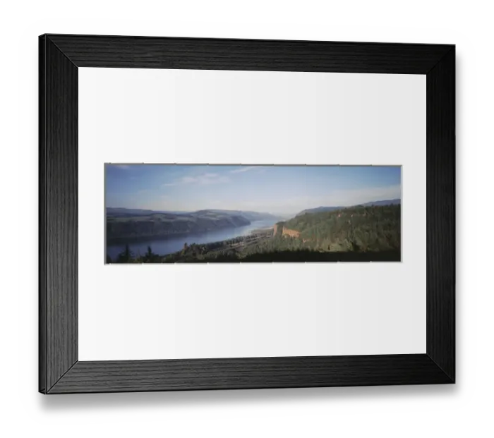 Framed Print : USA, Oregon, Columbia River Gorge, View of Crown Point at dusk Framed Print : USA, Oregon, Columbia River Gorge, View of Crown Point at dusk