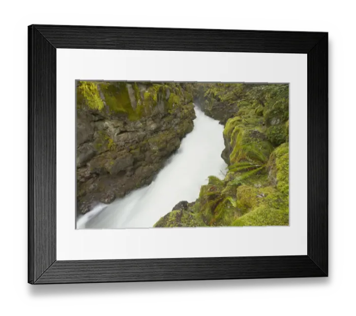 Framed Print : The upper Rogue river flows through a gorge, Oregon Framed Print : The upper Rogue river flows through a gorge, Oregon