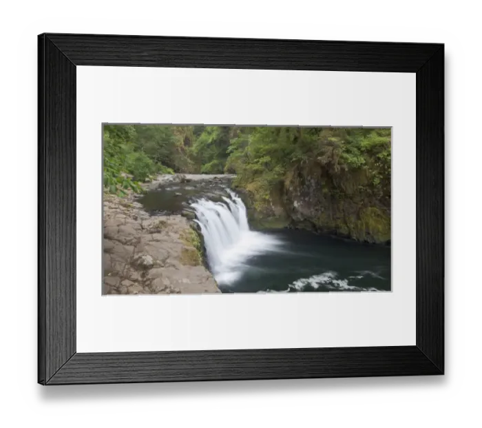 Framed Print : Eagle creek flows over a basalt block in the Mark O. Hatfield Wilderness Area, Oregon Framed Print : Eagle creek flows over a basalt block in the Mark O. Hatfield Wilderness Area, Oregon