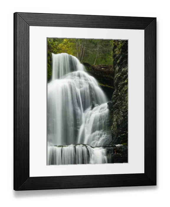 Framed Print : USA, Pennsylvania, Delaware Water Gap, Dingmans Falls. View of waterfall. Credit as Framed Print : USA, Pennsylvania, Delaware Water Gap, Dingmans Falls. View of waterfall. Credit as