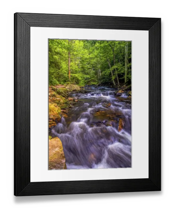 Framed Print : USA, Pennsylvania, Benton, Ricketts Glen State Park. Kitchen Creek cascade. Credit as Framed Print : USA, Pennsylvania, Benton, Ricketts Glen State Park. Kitchen Creek cascade. Credit as