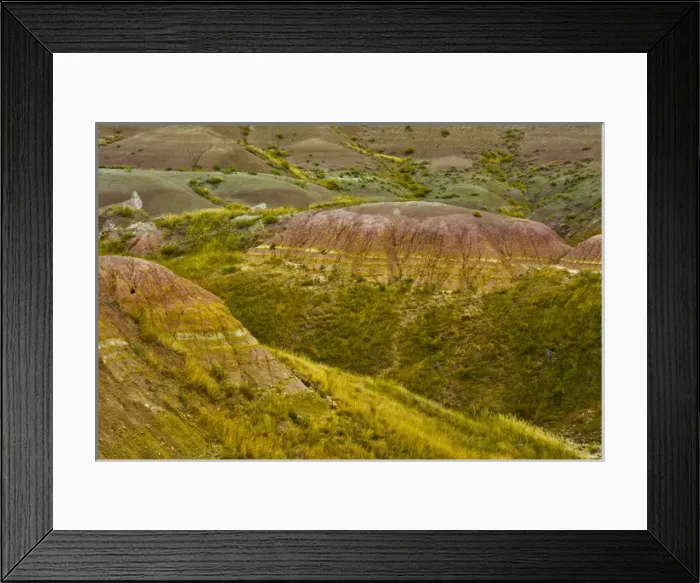 Framed Print : colorful hills; early autumn; Badlands Loop Road; Badlands National Park; South Dakota Framed Print : colorful hills; early autumn; Badlands Loop Road; Badlands National Park; South Dakota