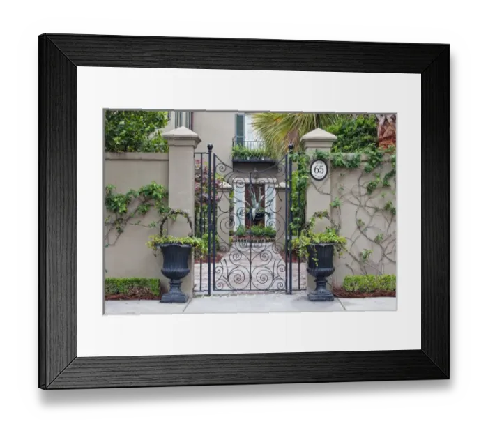 Framed Print : USA, SC, Charleston, Historic District, House Entrance Framed Print : USA, SC, Charleston, Historic District, House Entrance