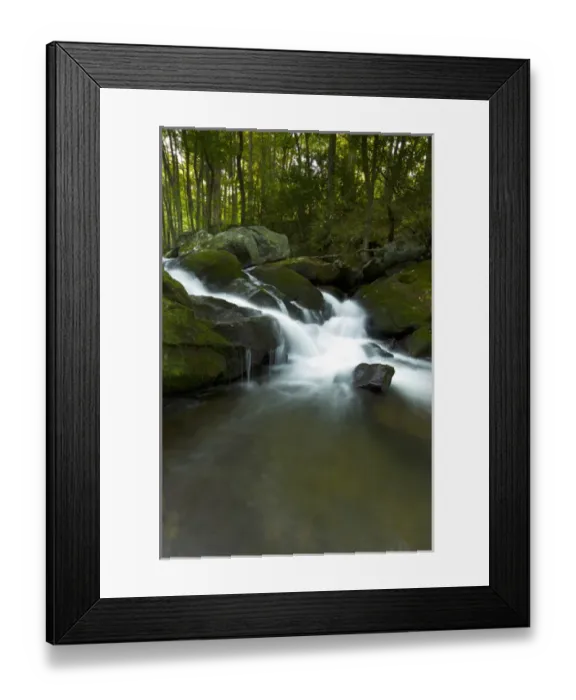 Framed Print : Waterfall, Middle Prong Trailhead, Great Smoky Mountains National Park, TN Framed Print : Waterfall, Middle Prong Trailhead, Great Smoky Mountains National Park, TN