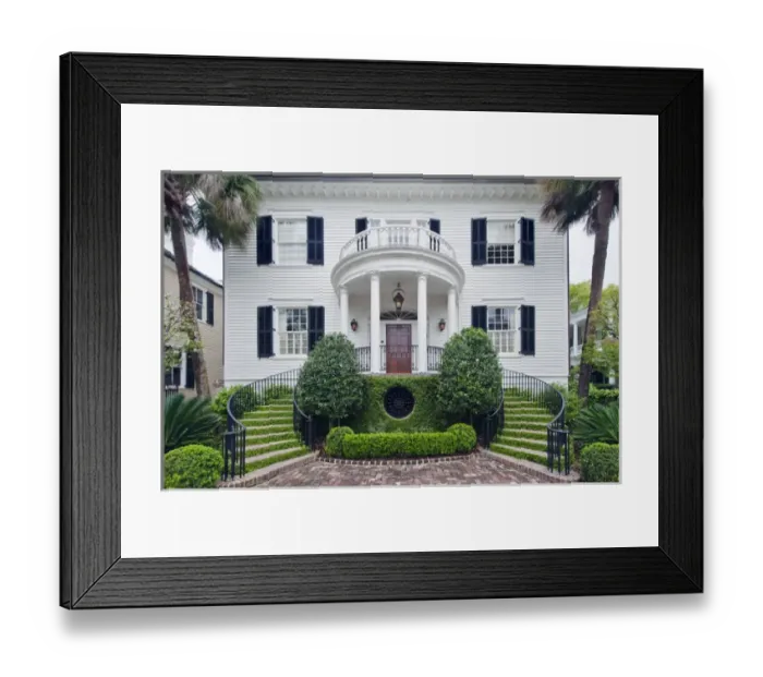 Framed Print : USA, SC, Charleston, Historic District, Antebellum House Framed Print : USA, SC, Charleston, Historic District, Antebellum House
