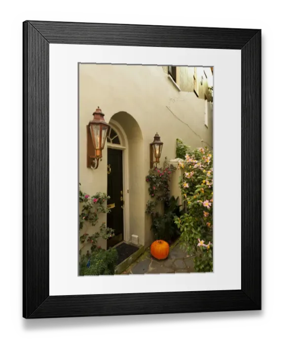 Framed Print : USA, South Carolina, Charleston. Colorful windows and walkways are found in Charleston s Framed Print : USA, South Carolina, Charleston. Colorful windows and walkways are found in Charleston s