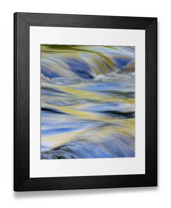 Framed Print : Flowing water and spring colors reflected on stream, Great Smoky Mountains National Park Framed Print : Flowing water and spring colors reflected on stream, Great Smoky Mountains National Park