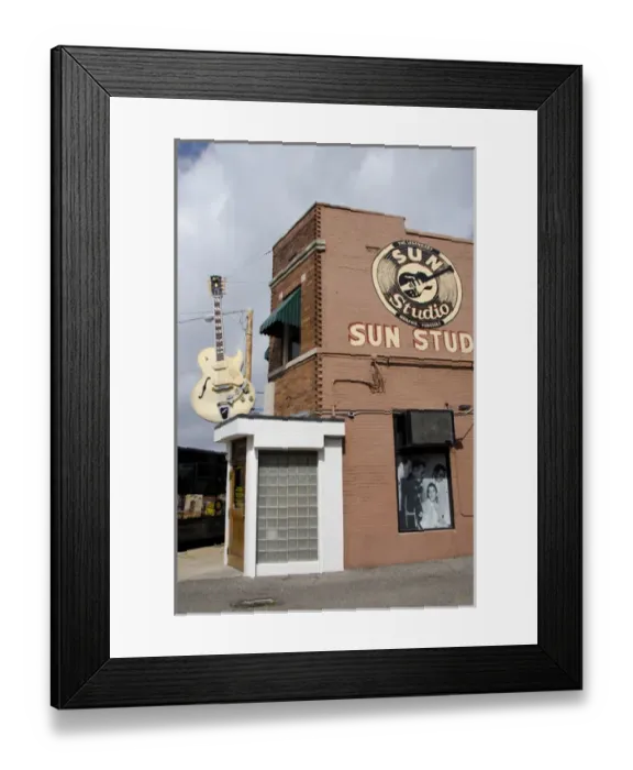 Framed Print : Tennessee, Memphis. Sun Studio, legendary recording studio where Johnny Cash, B. B Framed Print : Tennessee, Memphis. Sun Studio, legendary recording studio where Johnny Cash, B. B