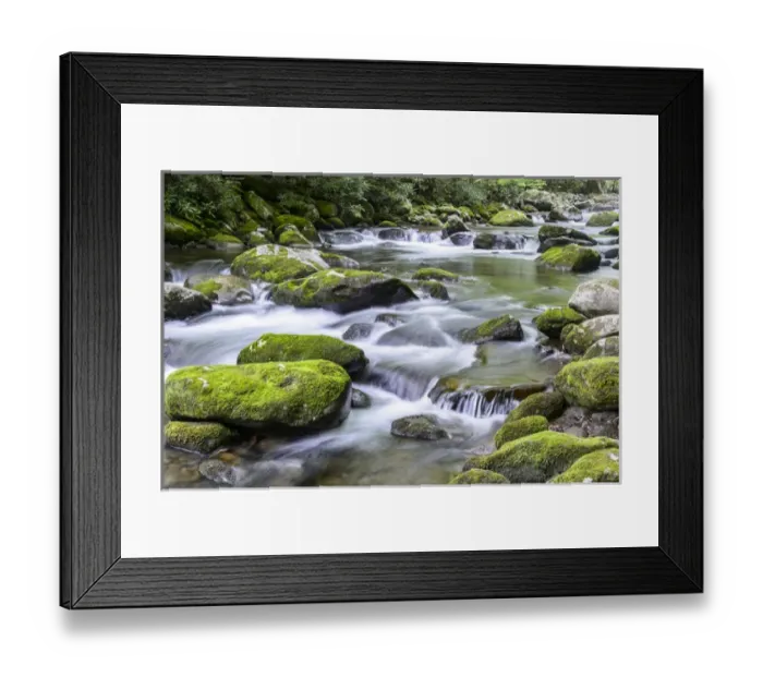 Framed Print : USA, Tennessee, Smokys, stream