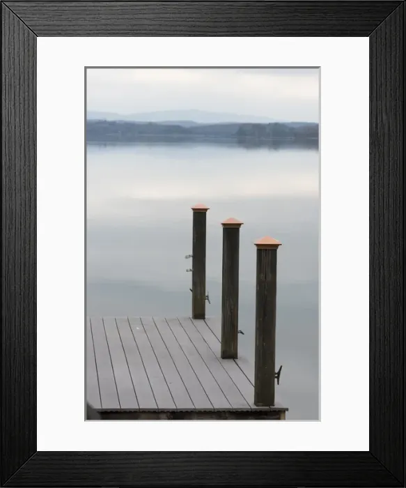 Framed Print : US, TN, Watts Bar Lake. Glass calm reflects cloud patterns Framed Print : US, TN, Watts Bar Lake. Glass calm reflects cloud patterns