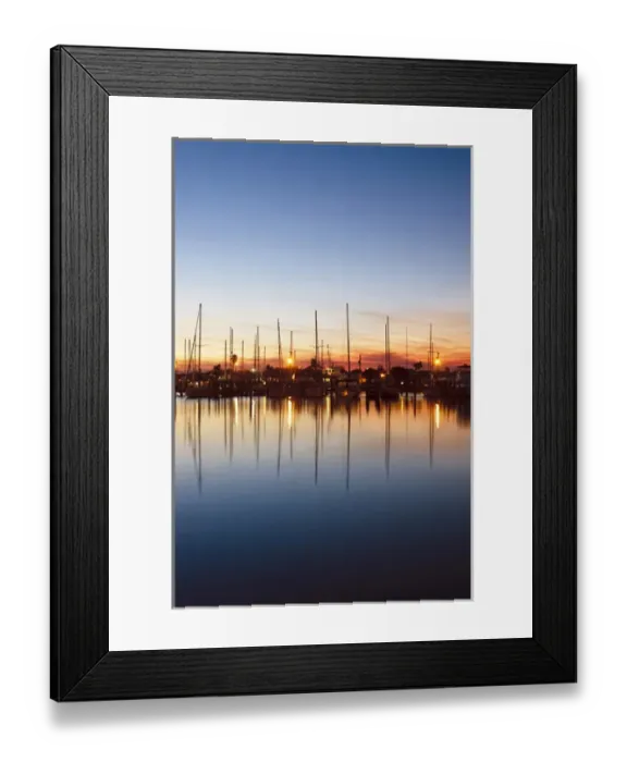Framed Print : Rockport, Texas harbor at sunset Framed Print : Rockport, Texas harbor at sunset