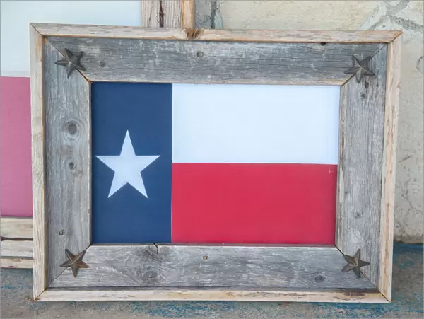 Texas state flag art, Wimberley, Texas, USA, For Editorial Use Only