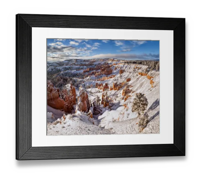 Framed Print : USA, Utah, Bryce Canyon National Park, Winter morning in the Bryce Canyon Amphitheater Framed Print : USA, Utah, Bryce Canyon National Park, Winter morning in the Bryce Canyon Amphitheater
