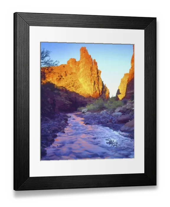 Framed Print : USA, Utah, A stream near Fisher Towers. Credit as: Christopher Talbot Frank  /  Jaynes