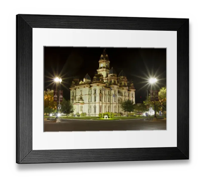 Framed Print : Caldwell Co. Courthouse in Lockhart, Texas Framed Print : Caldwell Co. Courthouse in Lockhart, Texas