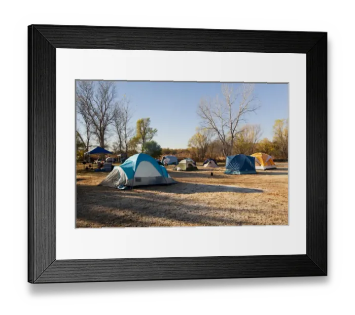 Framed Print : Autumn camping at Copper Breaks State Park, Texas Framed Print : Autumn camping at Copper Breaks State Park, Texas