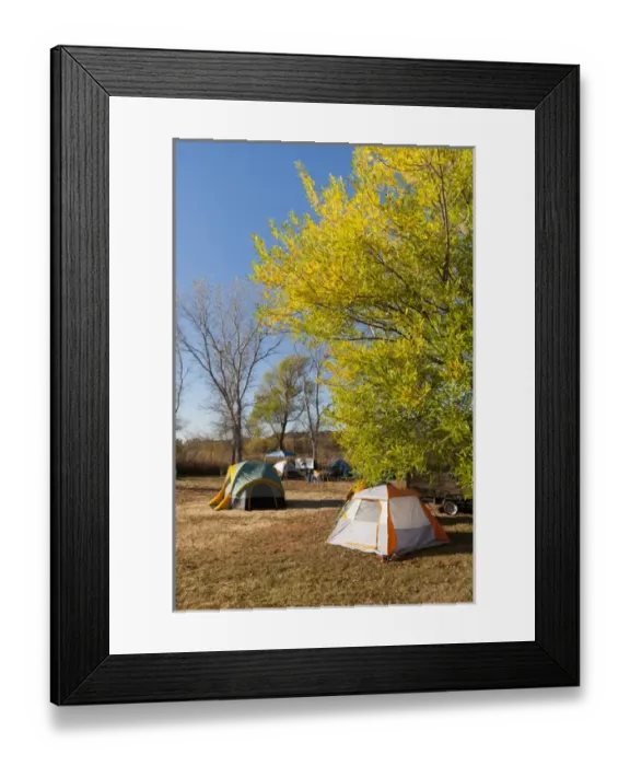 Framed Print : Autumn camping at Copper Breaks State Park, Texas Framed Print : Autumn camping at Copper Breaks State Park, Texas