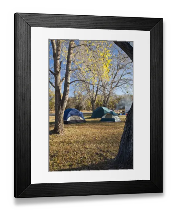 Framed Print : Autumn camping at Copper Breaks State Park, Texas Framed Print : Autumn camping at Copper Breaks State Park, Texas