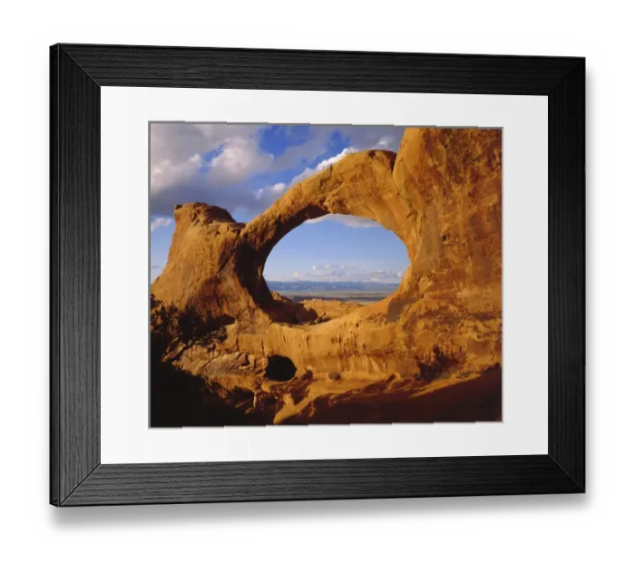 Framed Print : USA; Utah; Arches National Park; Double O Arch Framed Print : USA; Utah; Arches National Park; Double O Arch