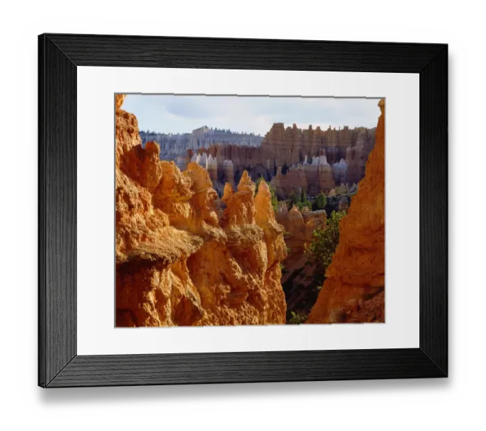 Framed Print : USA; Utah; Bryce Canyon National Park; Sandstone formations Framed Print : USA; Utah; Bryce Canyon National Park; Sandstone formations