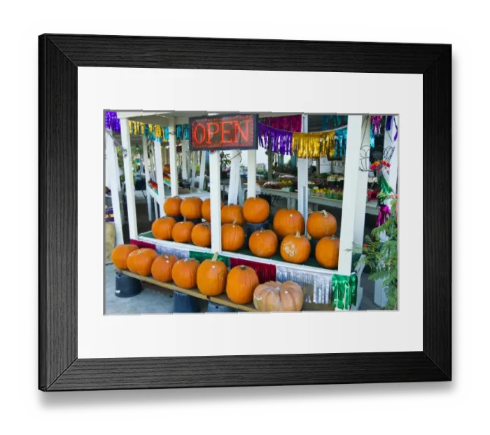 Framed Print : Farmers Market, autumn in Luling, Texas