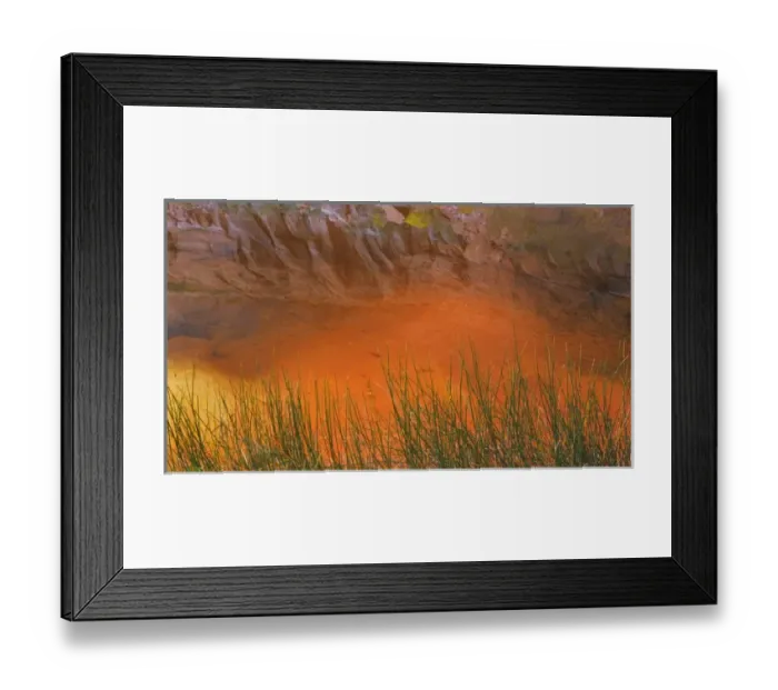 Framed Print : USA, Utah, Glen Canyon National Recreation Area. Reflection in Pool Canyon. Credit as