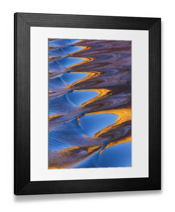 Framed Print : USA, Utah, Glen Canyon National Recreation Area. Abstract of cliff reflection in Lake Powell Framed Print : USA, Utah, Glen Canyon National Recreation Area. Abstract of cliff reflection in Lake Powell