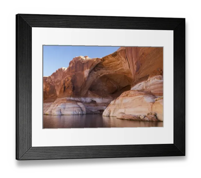 Framed Print : USA, Utah, Glen Canyon National Recreation Area. Alcove in Fifty Mile Canyon. Credit as Framed Print : USA, Utah, Glen Canyon National Recreation Area. Alcove in Fifty Mile Canyon. Credit as