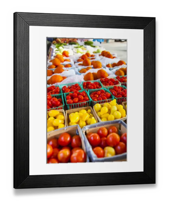 Framed Print : Fresh Produce on display at Farmers Market Framed Print : Fresh Produce on display at Farmers Market