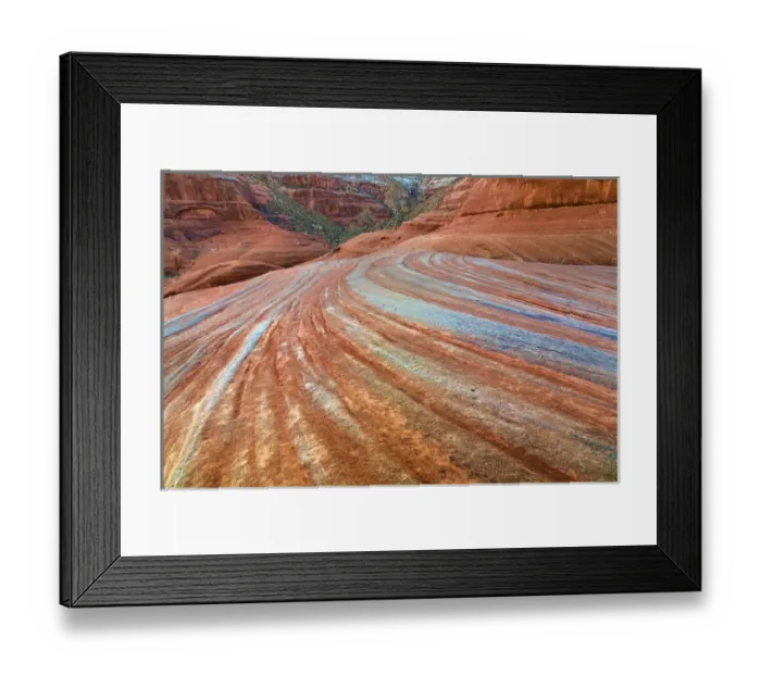 Framed Print : USA, Utah, Glen Canyon National Recreation Area. Layered patterns in sandstone rock Framed Print : USA, Utah, Glen Canyon National Recreation Area. Layered patterns in sandstone rock