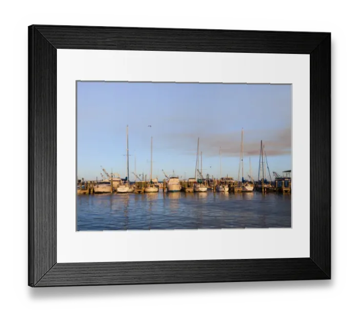 Framed Print : Fulton Harbor and recreational boats Framed Print : Fulton Harbor and recreational boats