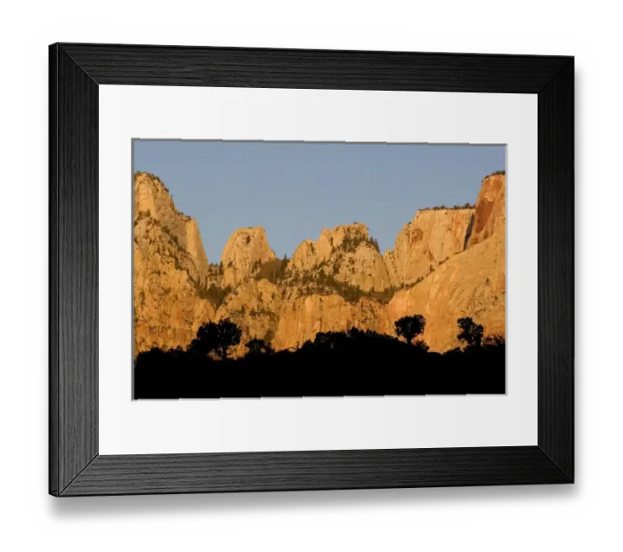 Framed Print : USA, Utah, Zion National Park. Towers of the Virgin River at sunrise Framed Print : USA, Utah, Zion National Park. Towers of the Virgin River at sunrise