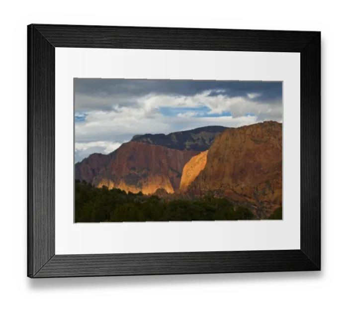 Framed Print : USA, Utah, Zion National Park. Late light on Kolob Canyon Framed Print : USA, Utah, Zion National Park. Late light on Kolob Canyon
