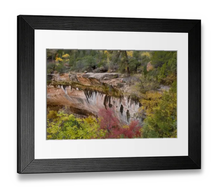Framed Print : USA, Utah, Zion National Park. Emerald Pool Trail scenic Framed Print : USA, Utah, Zion National Park. Emerald Pool Trail scenic