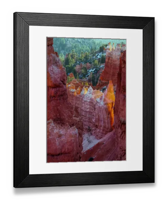 Framed Print : USA, Utah, Bryce Canyon National Park. Close-up of hoodoos Framed Print : USA, Utah, Bryce Canyon National Park. Close-up of hoodoos