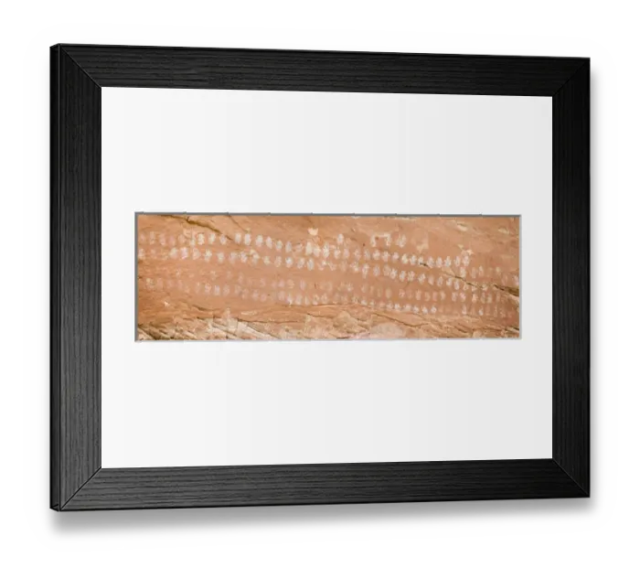 Framed Print : USA, Utah, Grand Staircase-Escalante National Monument. Detail of Hundred Hands pictograph on rock Framed Print : USA, Utah, Grand Staircase-Escalante National Monument. Detail of Hundred Hands pictograph on rock